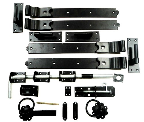 Gate kit fitting hinges double - kit,