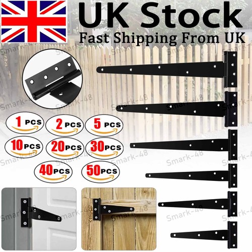 Tee hinges black zinc with - tee,