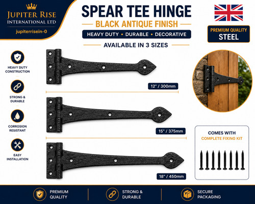 Black antique spear - antique, hinge