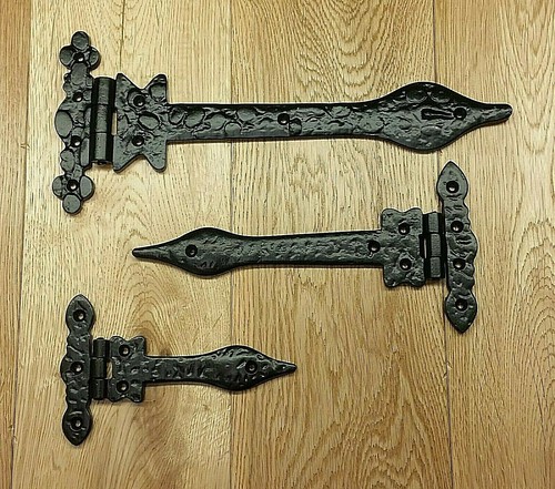 Cast iron black spear - iron, hinges