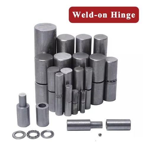 Weld barrel hinges male - male, to