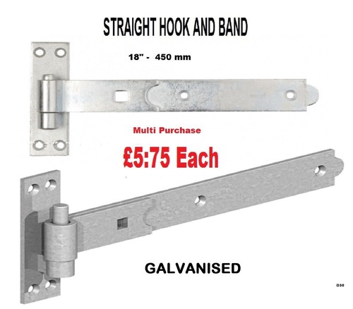 Straight band and hook - straight, t