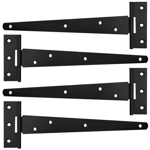 Large black tee hinges - 4,