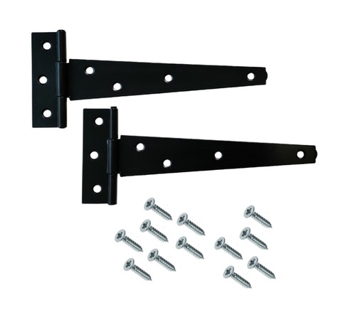 Black steel tee - steel, hinges