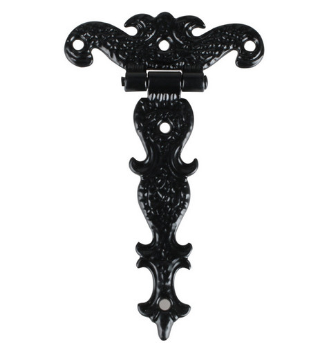Pair black antique cast - pair,